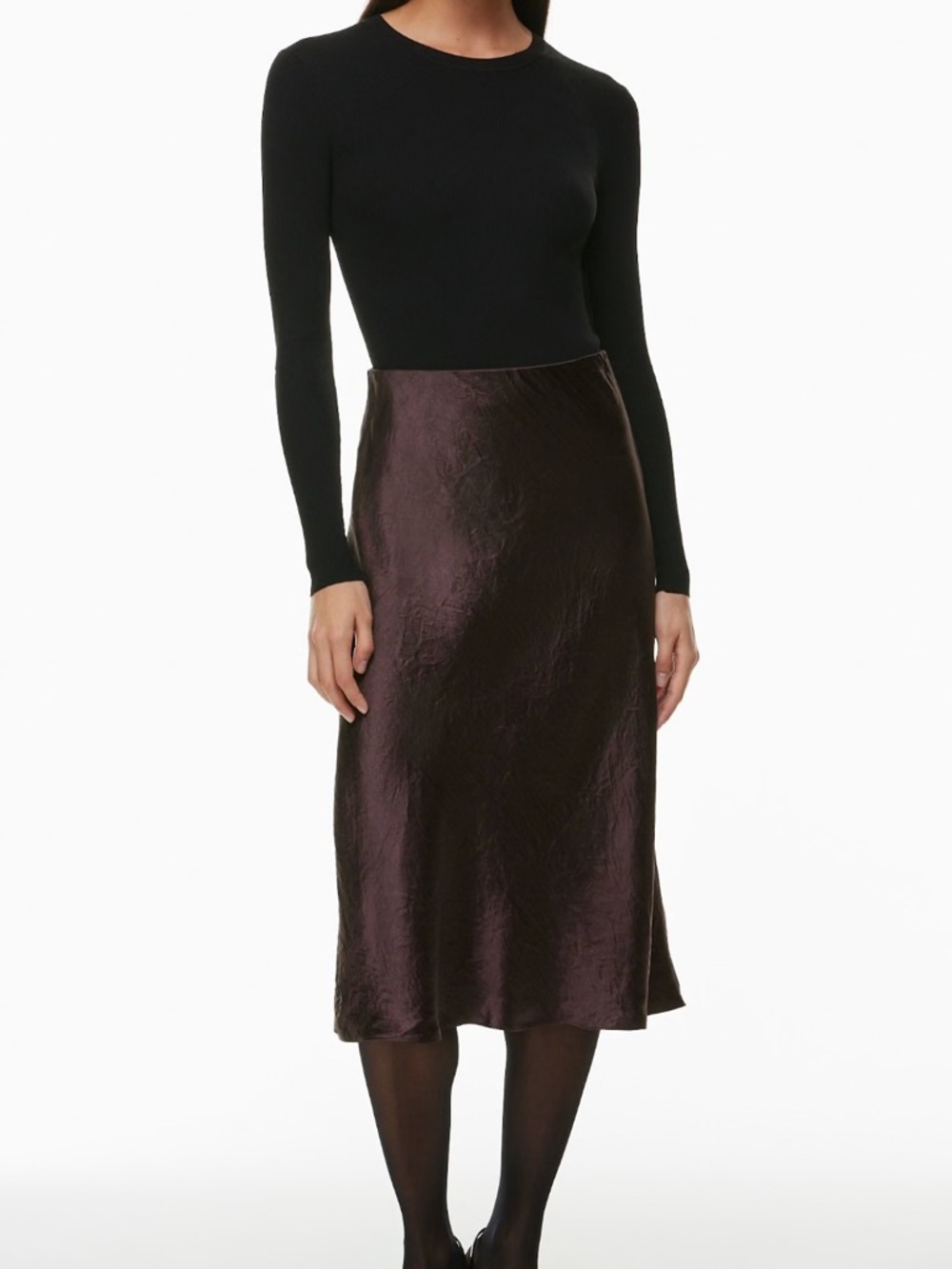 Aritzia Slip Midi Skirt